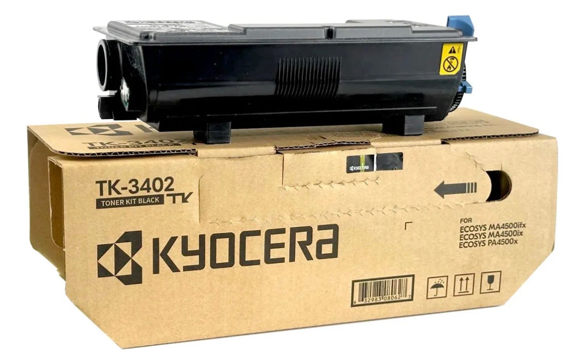 Tóner Original Kyocera TK-3402 Negro 12,500 Páginas | MA4500ix, MA4500ifx y PA4500x